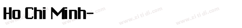 Ho Chi Minh字体转换